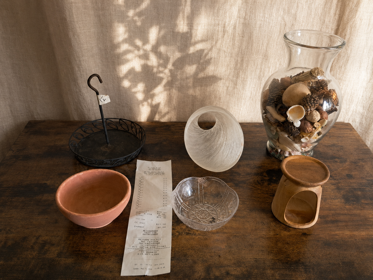 A full fairy-world thrift haul displayed on a table